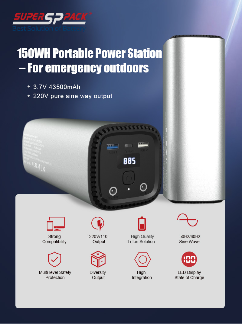 150WH Portable Power Station – For emergency outdoors
