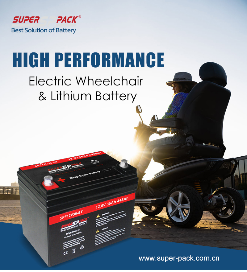 Superpack 12V35Ah Electric Wheelchair Battery 
