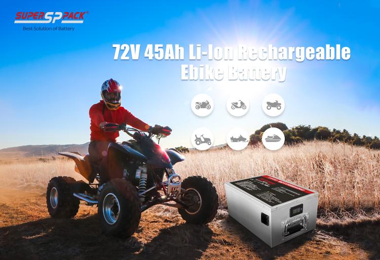 Superpack 72V 45Ah Li-ion Rechargeable Ebike Battery