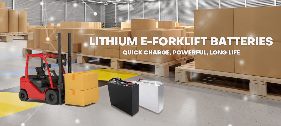 Lithium e-Forklift batteries