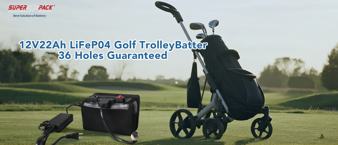 12V22Ah LiFeP04 Golf TrolleyBatter 36 Holes Guaranteed