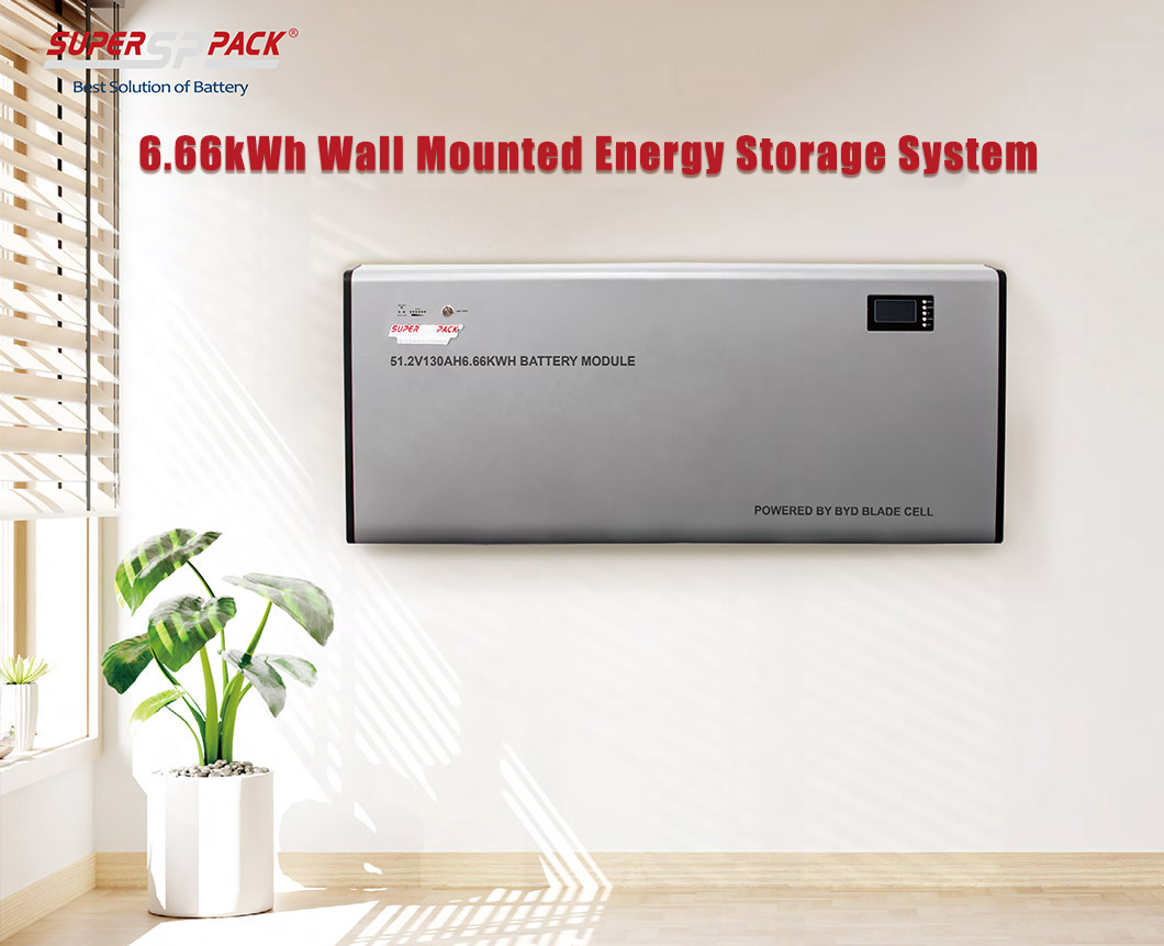 51.2V 130Ah 6.66kWh Wall Mounted LiFePO4 Home Solar Energy Storage Battery 51.2V 130Ah 6.66kWh Wall Mounted LiFePO4 Home Solar Energy Storage Battery
