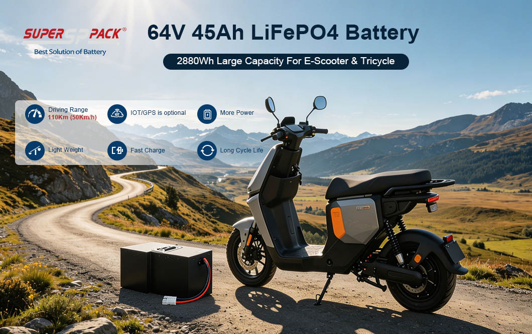 64V 45Ah Lithium Iron Phosphate Battery for Electric Bike and Electric Tricycle 64V 45Ah Lithium Iron Phosphate Battery for Electric Bike and Electric Tricycle