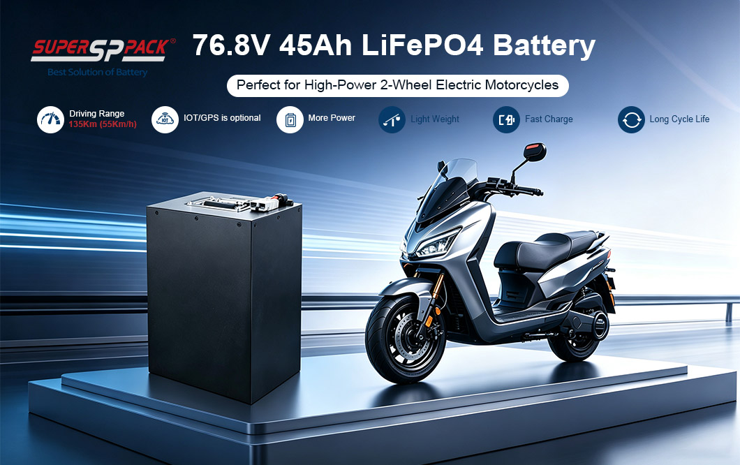 Premium76V 45Ah  Batteries for E-Motorcycle