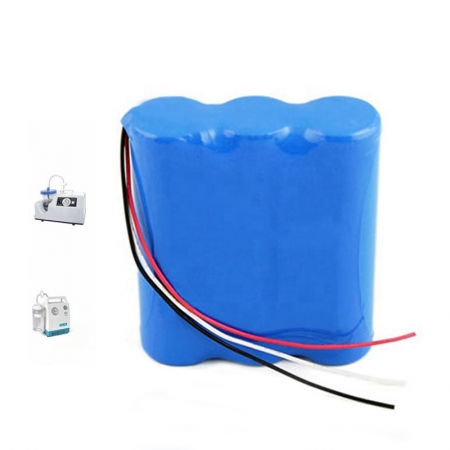 11.1V 3500mAh 18650 Lithium medical battery pack for Sputum Aspirator 