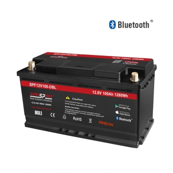 12V100Ah smart bluetooth lithium battery