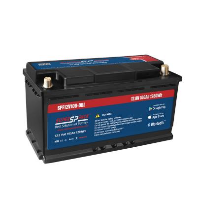 12V100Ah smart bluetooth lithium battery