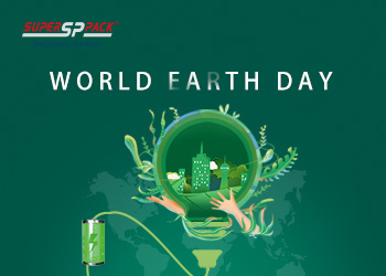 Go Green World Earth Day!with Superpack Lifepo4 Battery