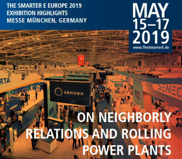 THE SMARTER E EUROPE 2019 EXHIBITION HIGHLIGHTSMESSE MÜNCHEN, GERMANY