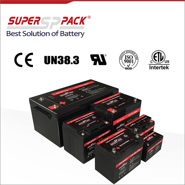 Full series of 12V LiFePO4 batteries are UN38.3 approved